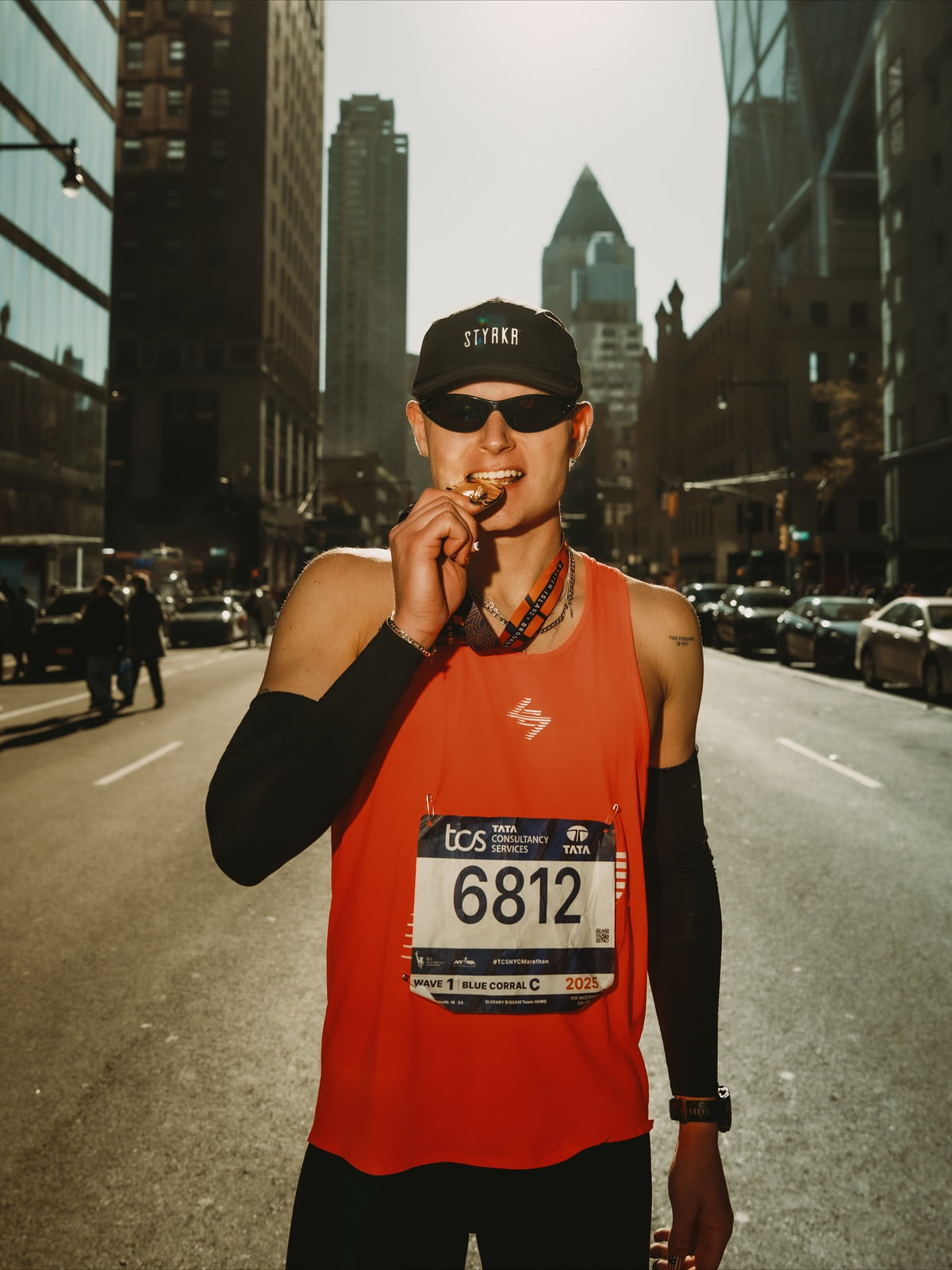 A customer wearing LAST YEAR IN NEW YORK: